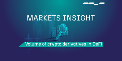 Volumes of crypto derivatives in DeFi